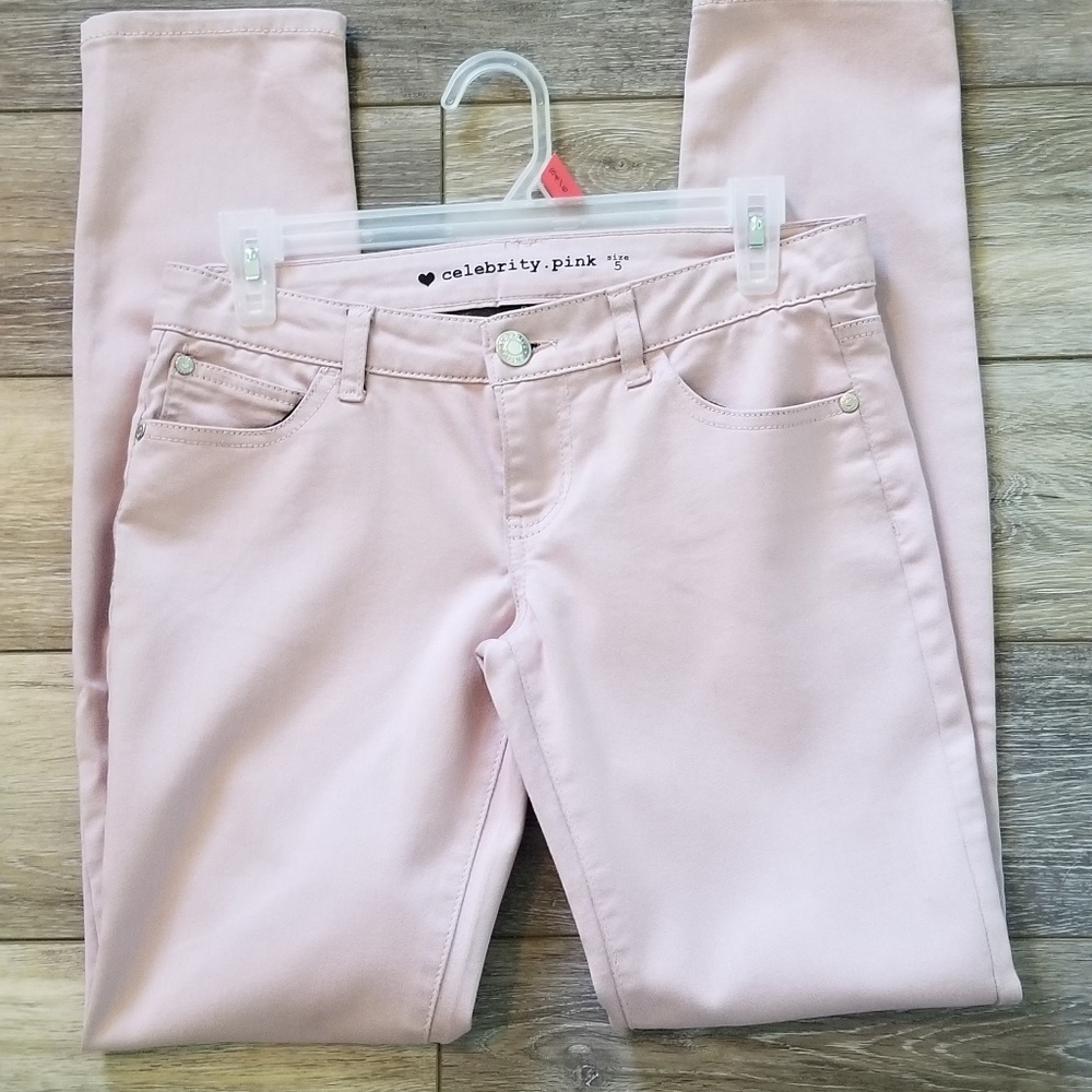 Celebrity pink dusty rose Jean's size 5 regular
